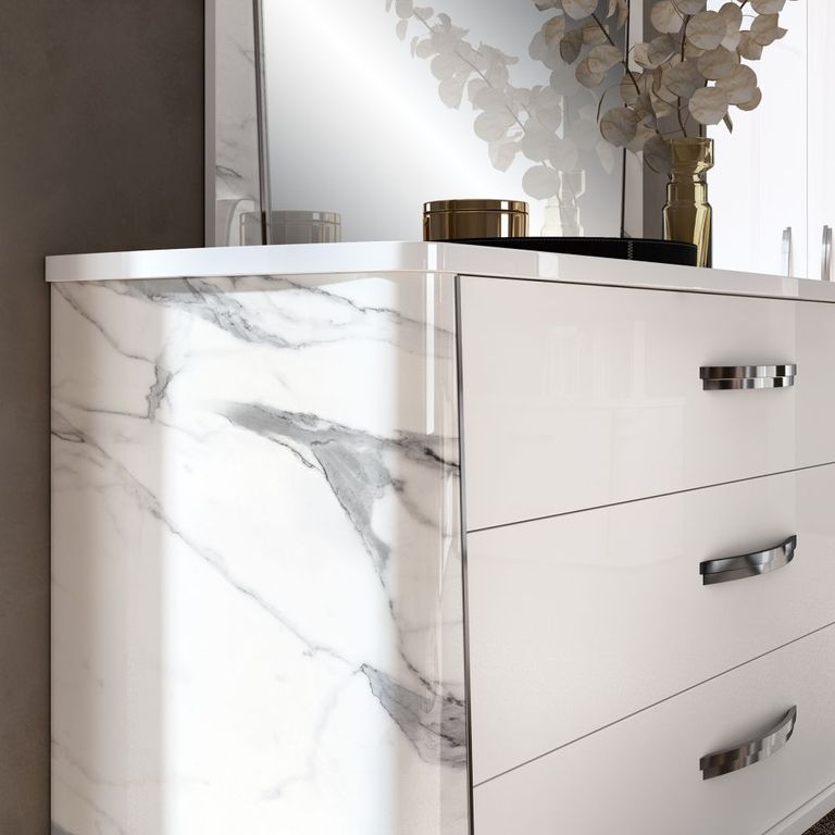 Anna Dresser - 3 Drawer - White