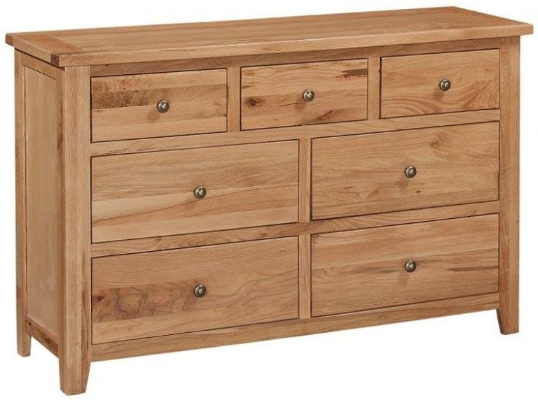 Appleby Petite Oak Chest of Drawer, 3 + 4 Drawers