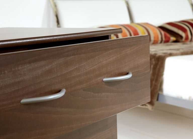 Avon Walnut Effect 4 Drawer Midi Chest