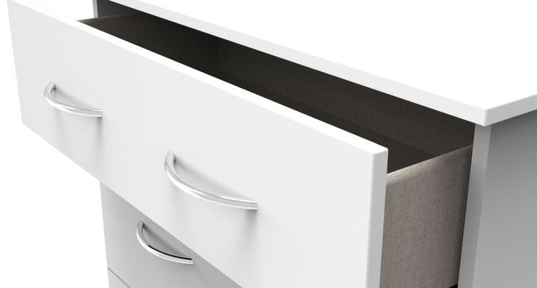 Avon White 3 Drawer Deep Chest