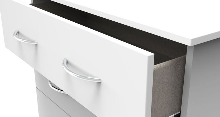 Avon White 3 Drawer Small Chest