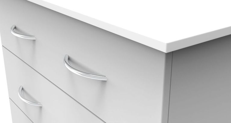 Avon White 5 Drawer Chest