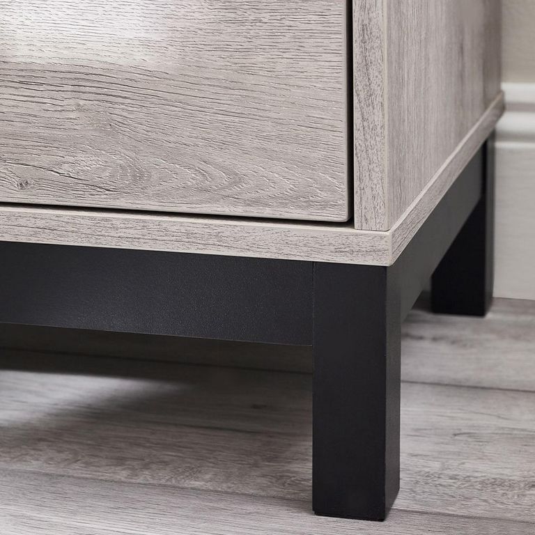 Bali Grey Oak Chest of Drawers - 4 Drawer