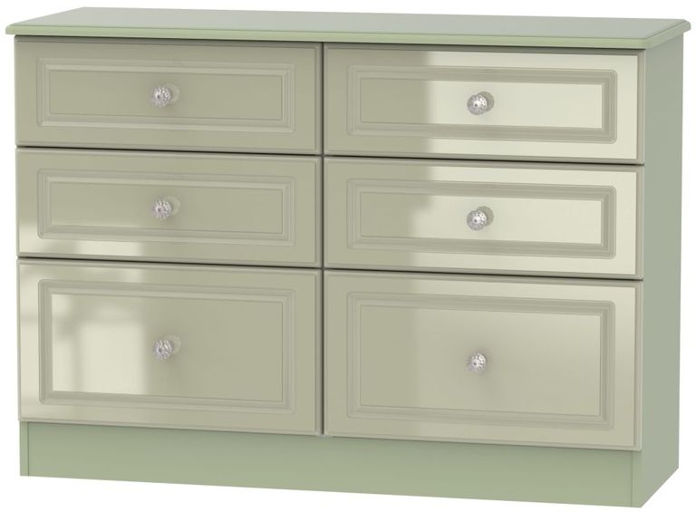 Balmoral Mushroom 6 Drawer Midi Chest