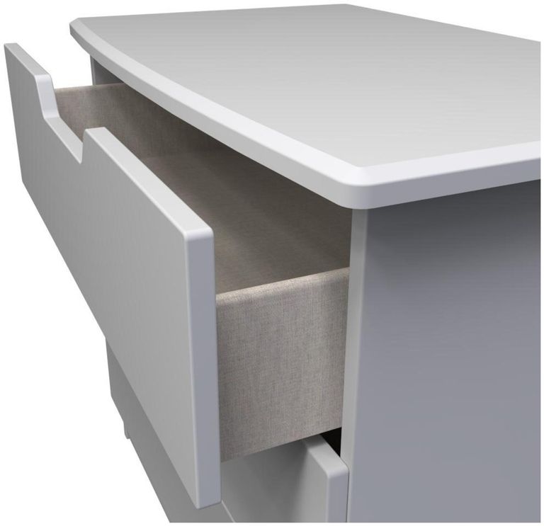 Bella Grey 3 Drawer Small Chest