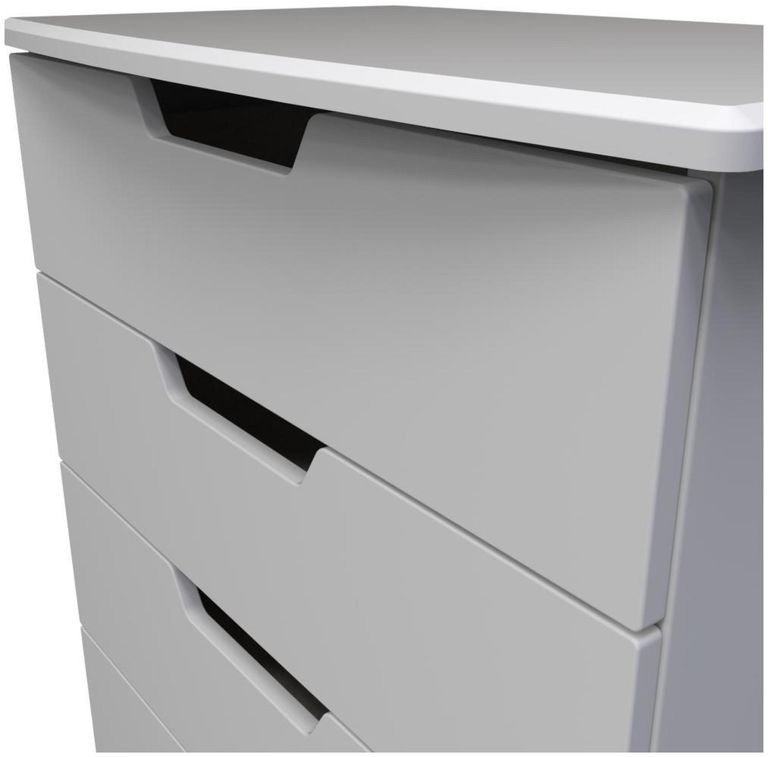 Bella Grey 4 Drawer Chest