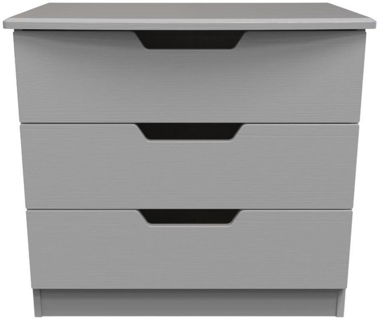 Bella Grey Ash 3 Drawer Small Chest