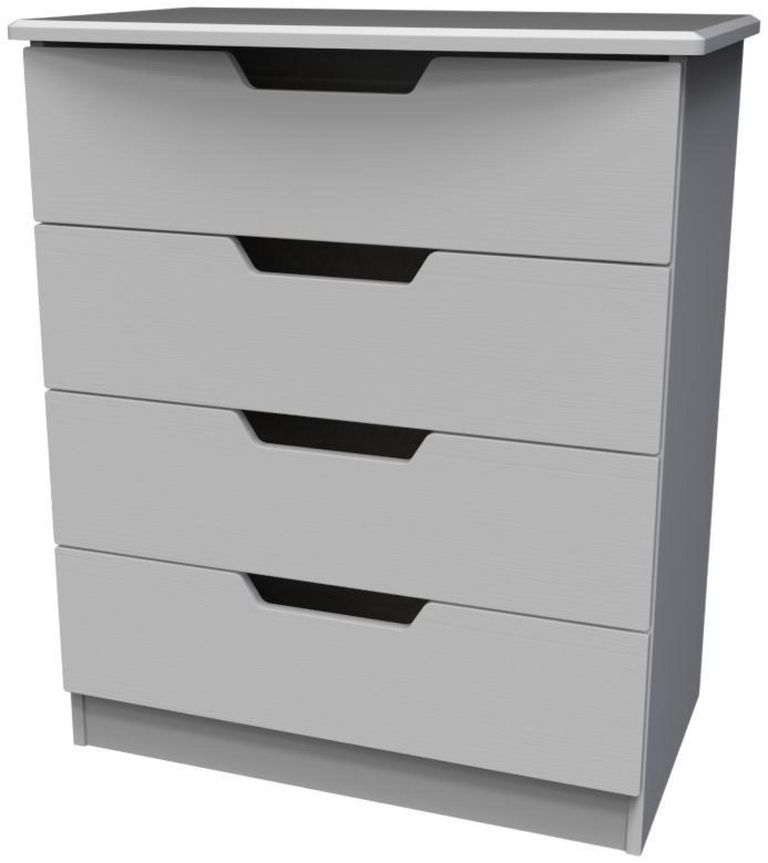 Bella Grey Ash 4 Drawer Chest
