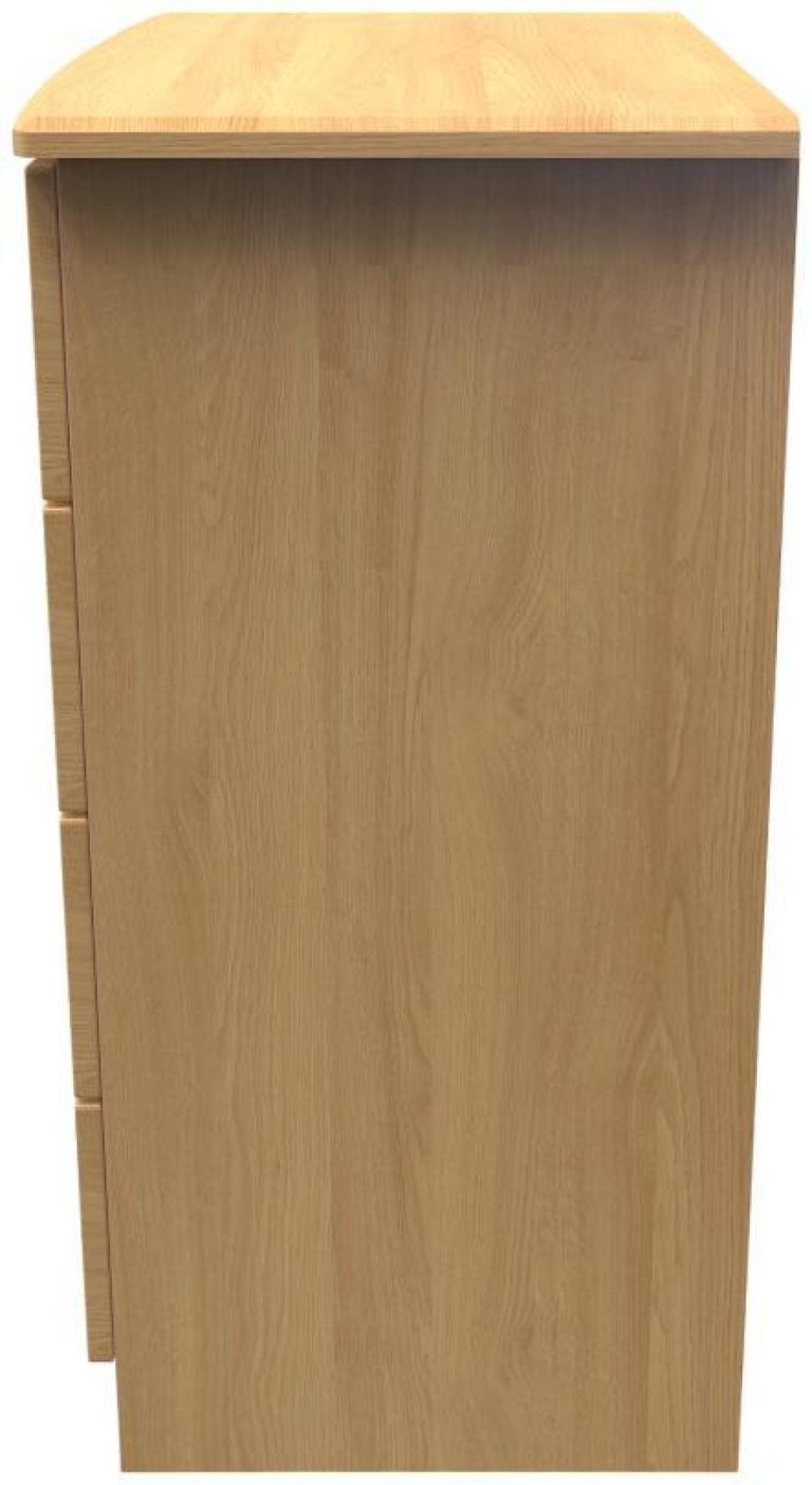 Bella Oak Effect 4 Drawer Chest