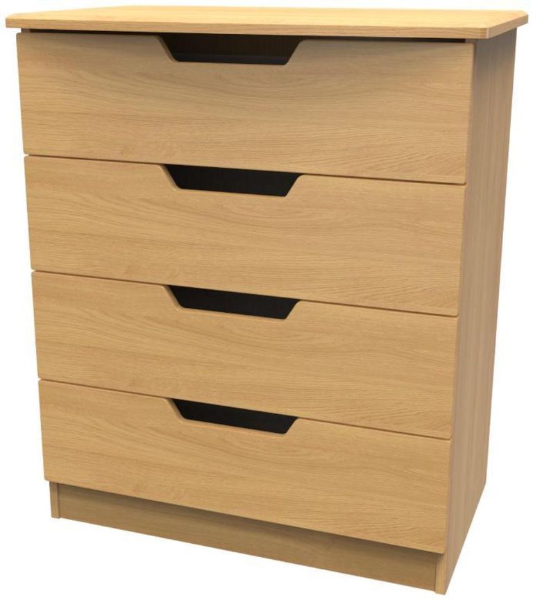 Bella Oak Effect 4 Drawer Chest