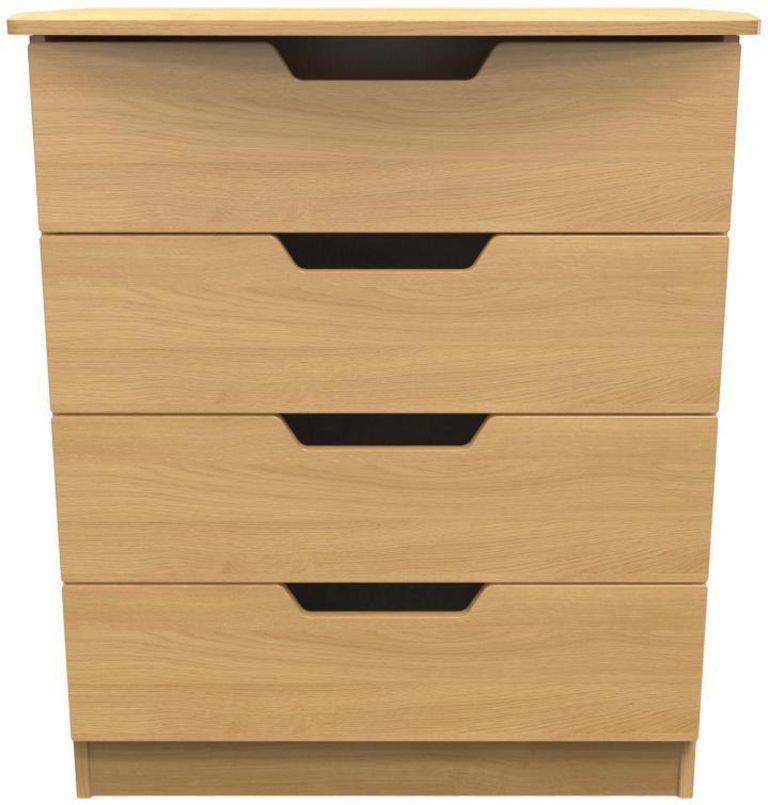 Bella Oak Effect 4 Drawer Chest