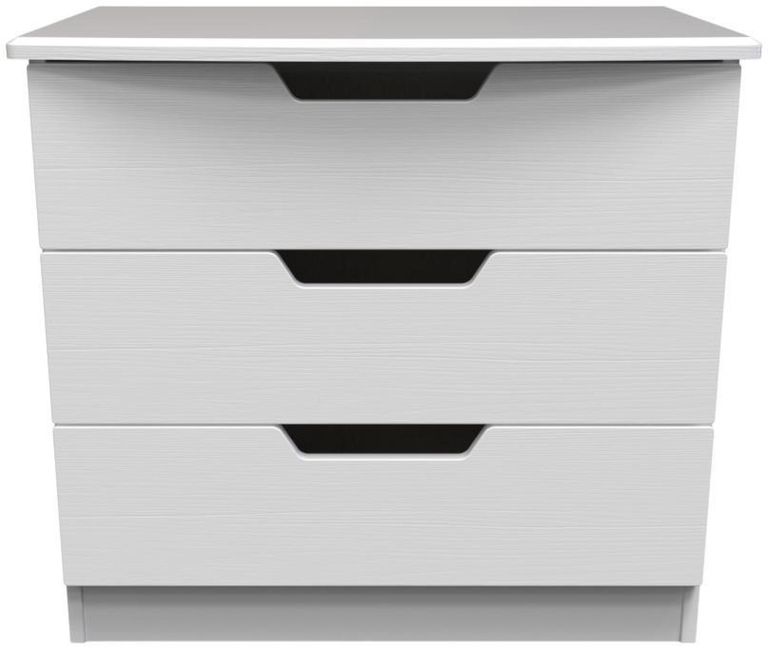 Bella White 3 Drawer Small Chest
