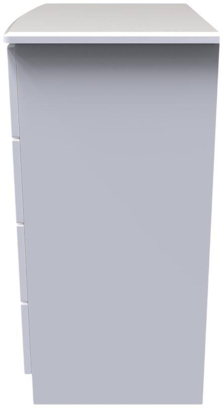 Bella White 4 Drawer Chest