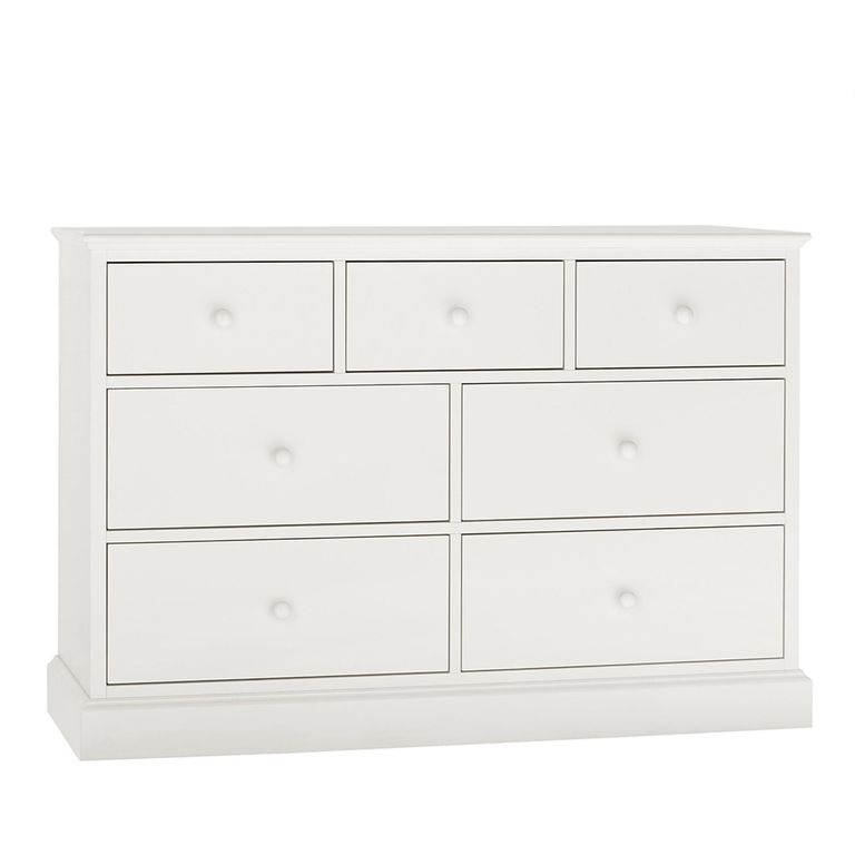 Ashby White Chest - 3+4 Drawer
