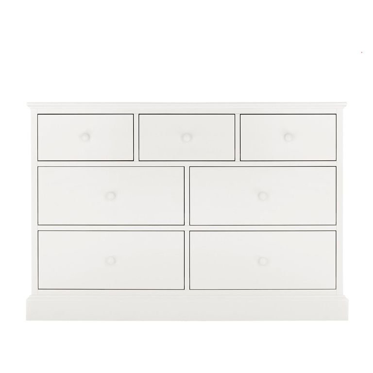 Ashby White Chest - 3+4 Drawer