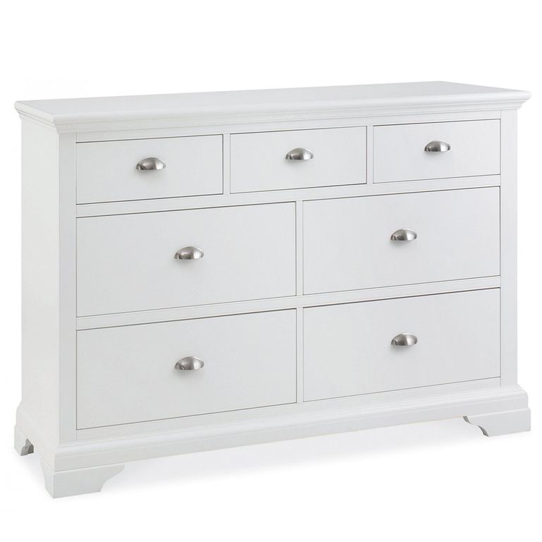 Hampstead White Chest - 3+4 Drawer