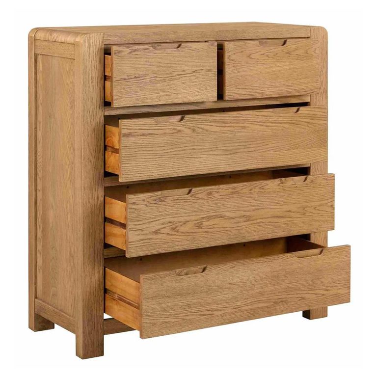 Bergen Chest - 2+3 Drawer - Oak