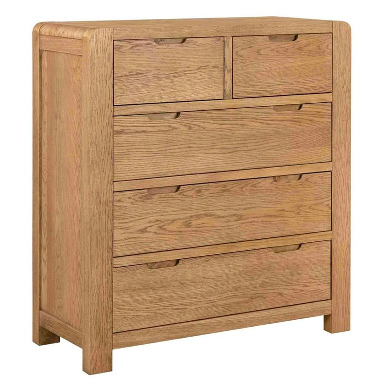 Bergen Chest - 2+3 Drawer - Oak