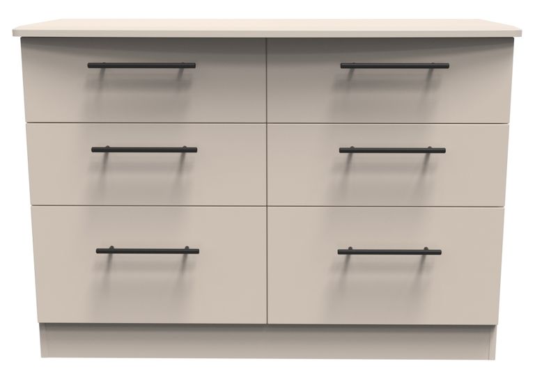 Beverley Cashmere 6 Drawer Midi Chest