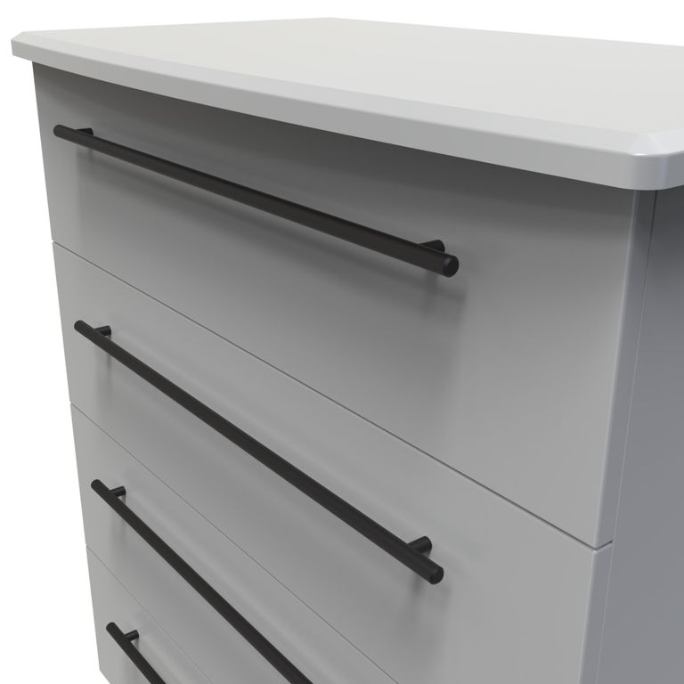 Beverley Grey 4 Drawer Chest