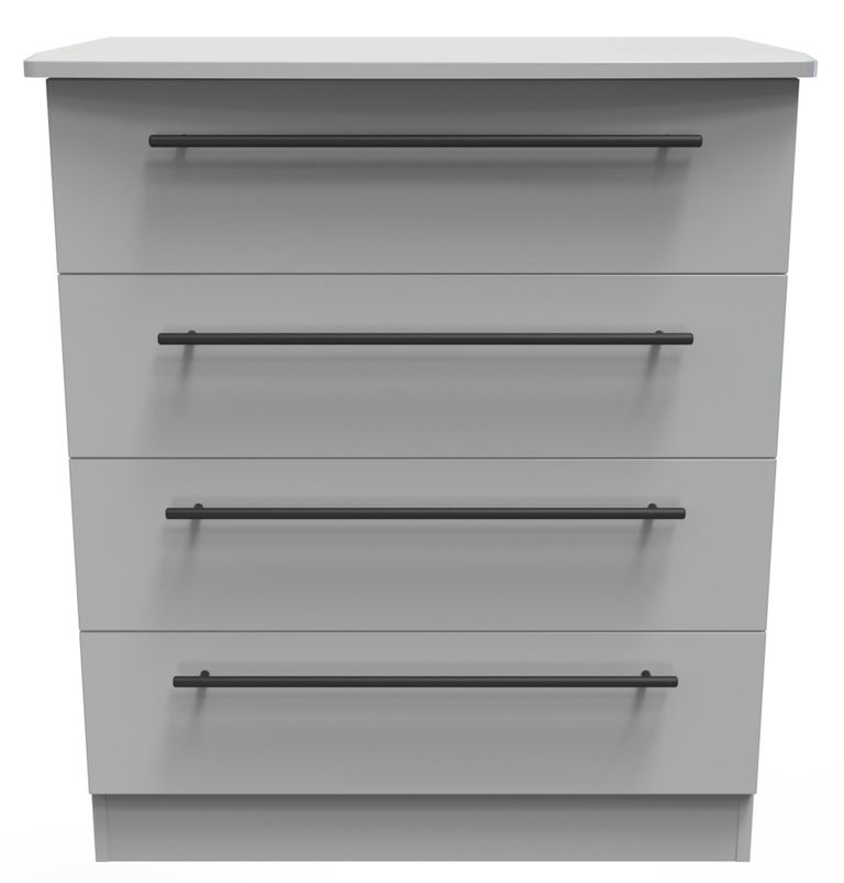Beverley Grey 4 Drawer Chest
