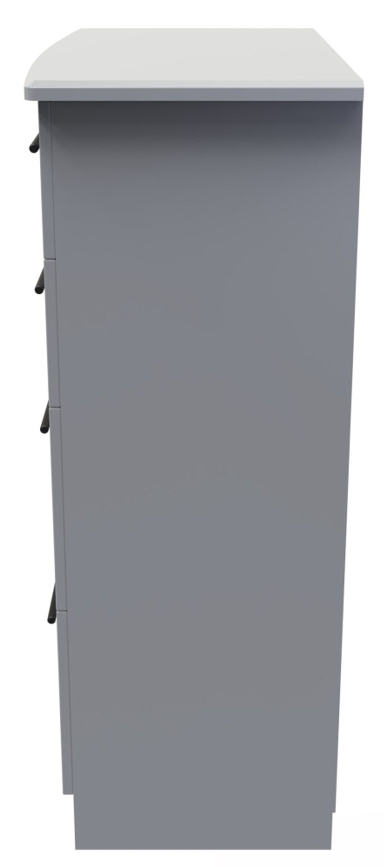 Beverley Grey 4 Drawer Deep Chest