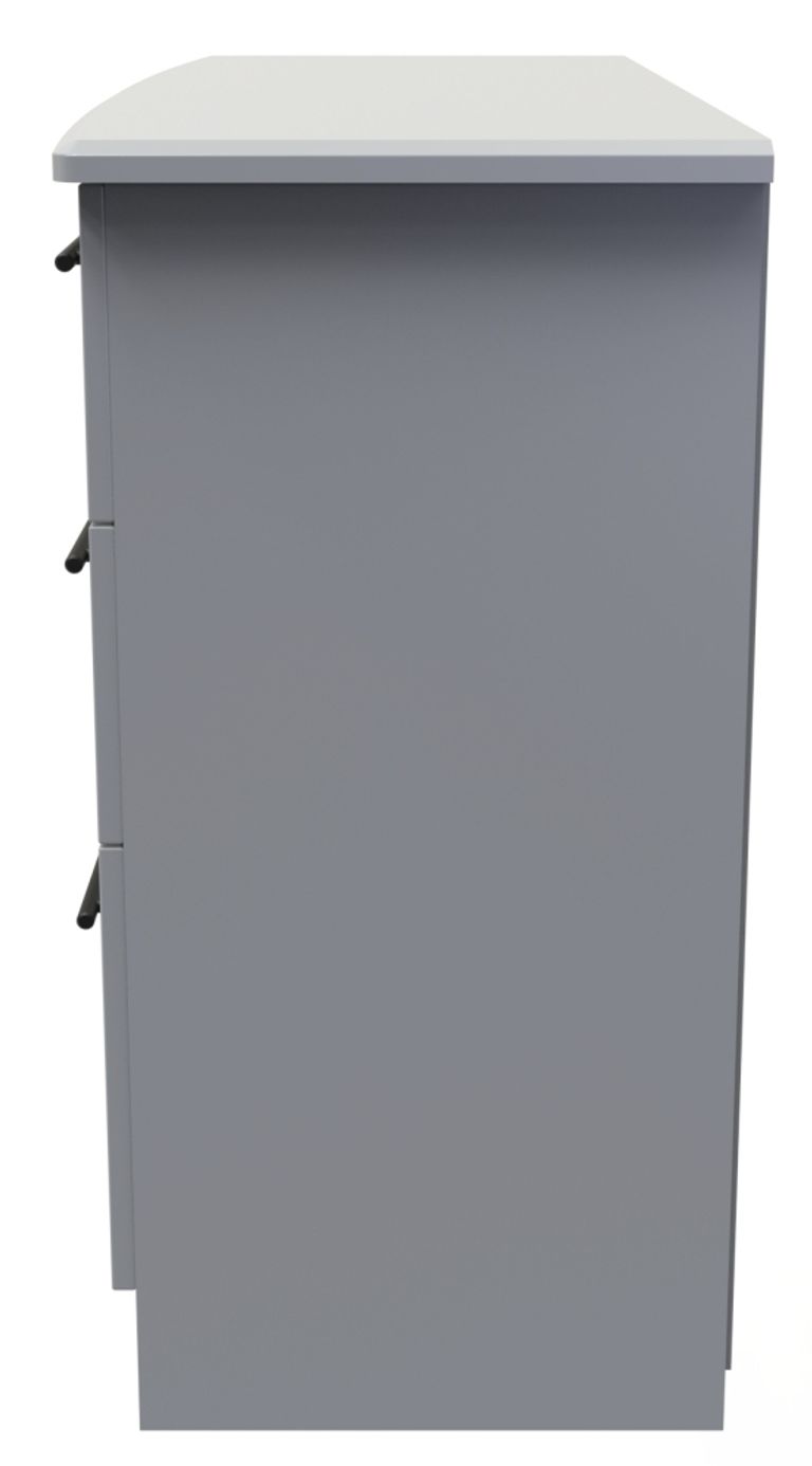 Beverley Grey 6 Drawer Midi Chest