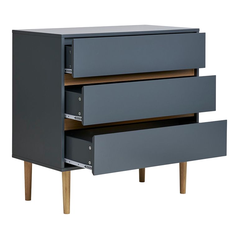 Bisley Chest - 3 Drawer - Dark Grey