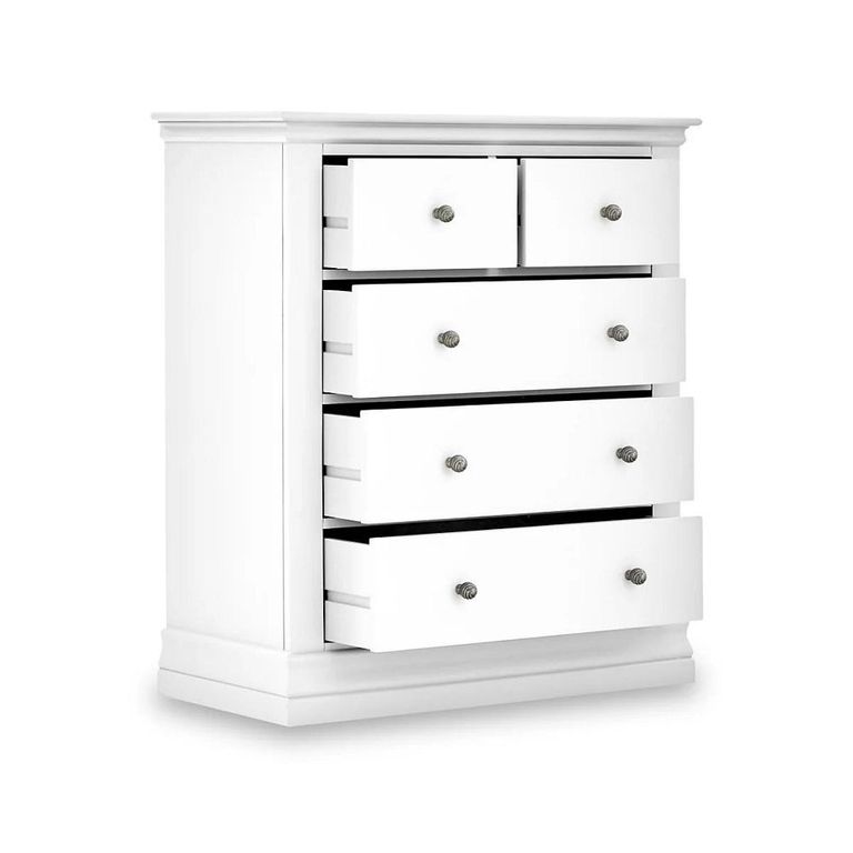 Bordeaux Chest - 2+3 Drawer - White