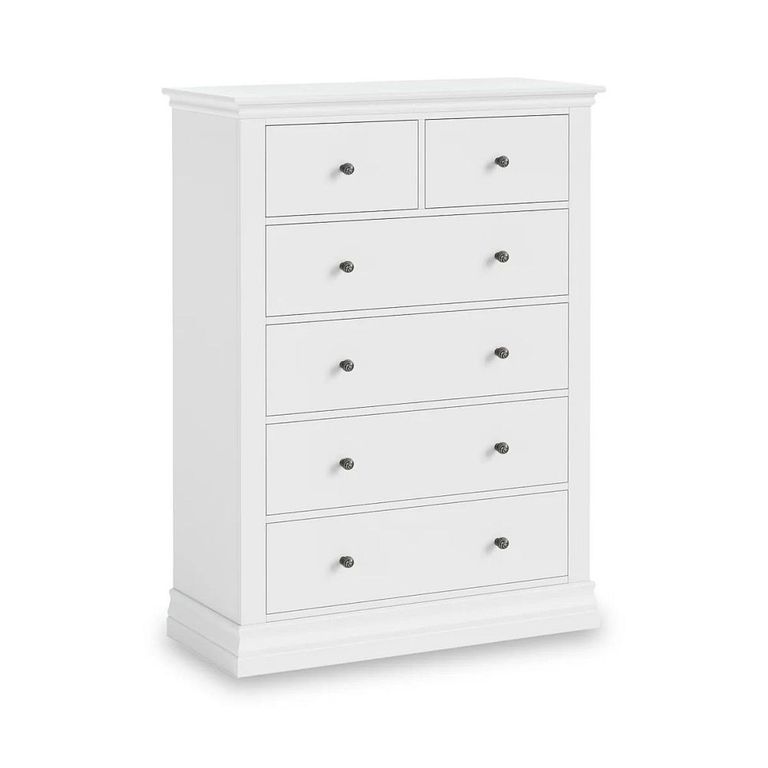 Bordeaux Chest - 2+4 Drawer - White