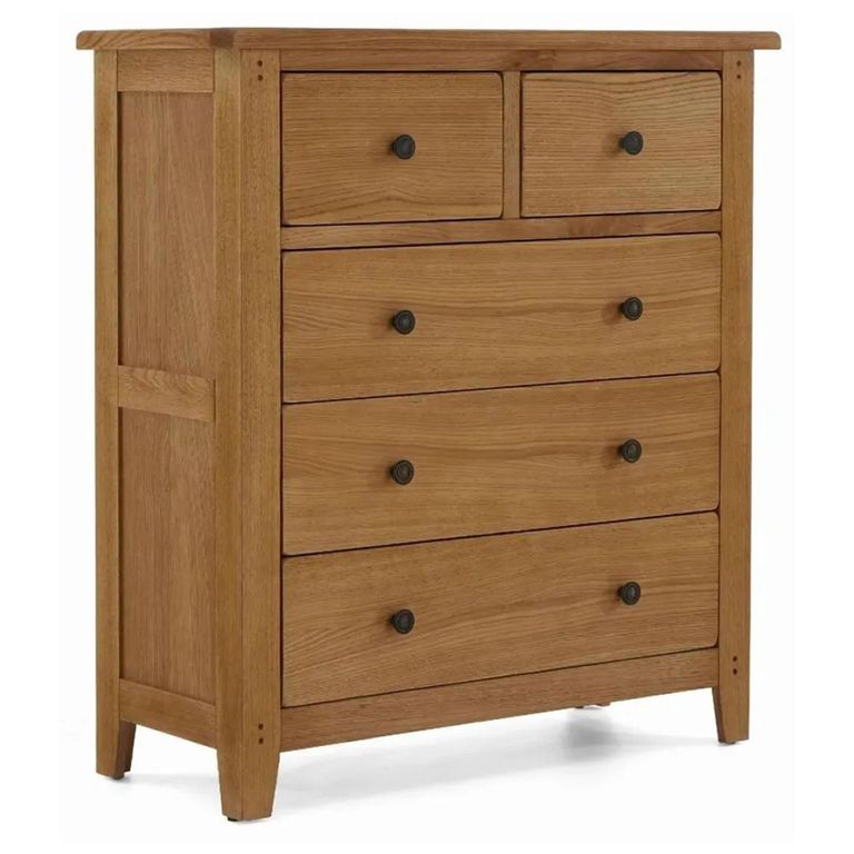Burford Chest - 2+3 Drawer - Oak
