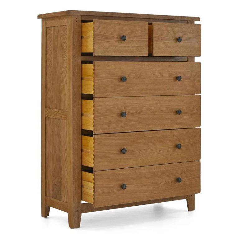 Burford Chest - 2+4 Drawer - Oak