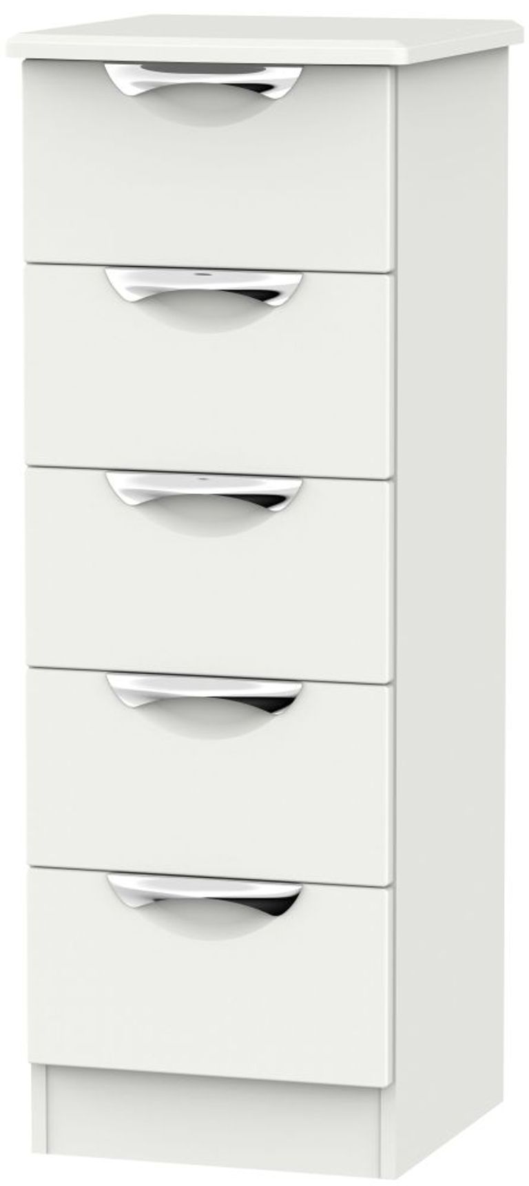 Camden Grey 5 Drawer Narrow Chest