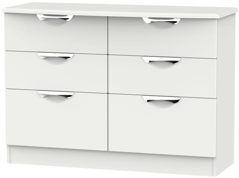 Camden Grey 6 Drawer Midi Chest