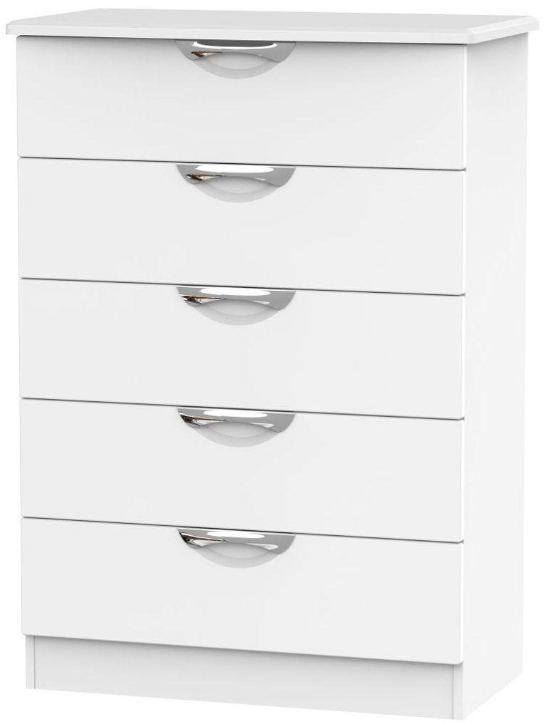 Camden White 5 Drawer Chest