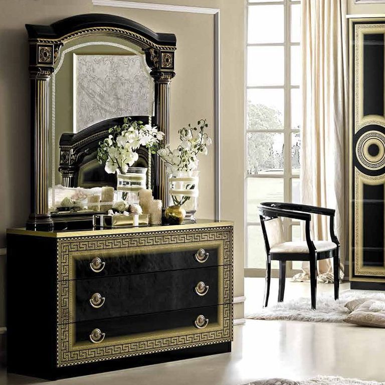 Aida Dresser - Single - Black and Gold