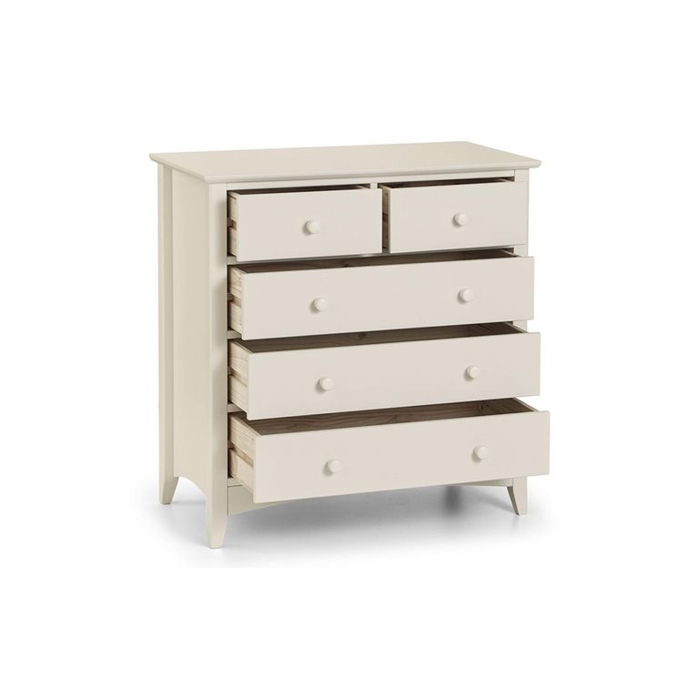 Cameo Chest of Drawers - 3+2 Drawer - White