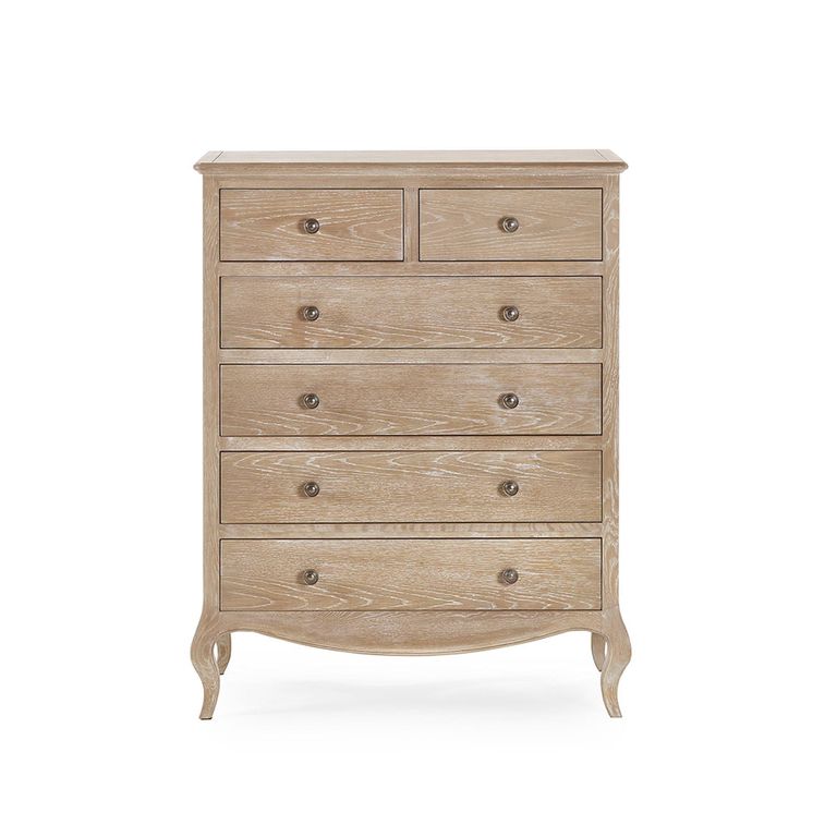 Camille Chest of Drawers - 4+2 Drawer - French Style - Oak