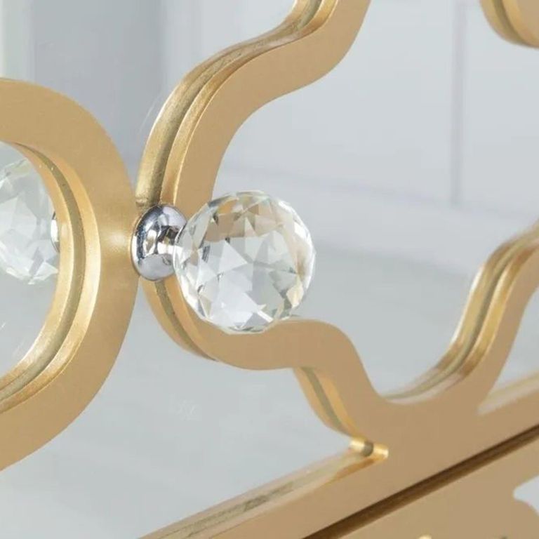 Casablanca Mirrored Gold Trim 3+2 Drawers Chest