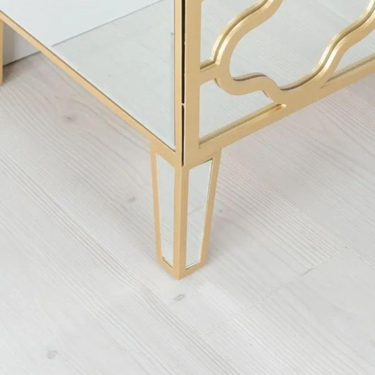 Casablanca Mirrored Gold Trim 3+2 Drawers Chest