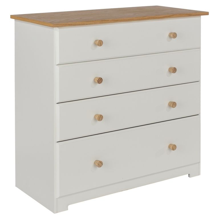 Colorado White 4 Drawer Chest