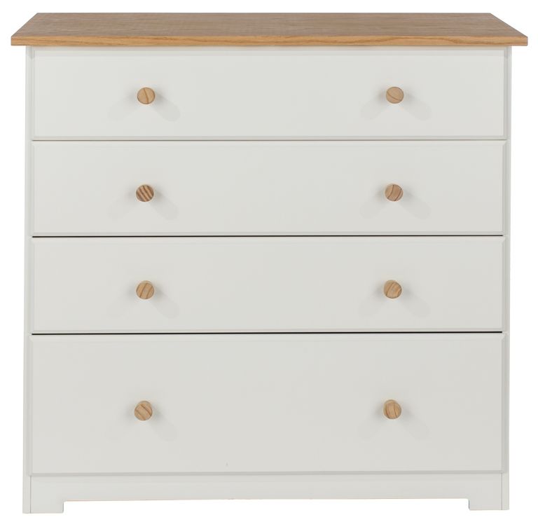 Colorado White 4 Drawer Chest