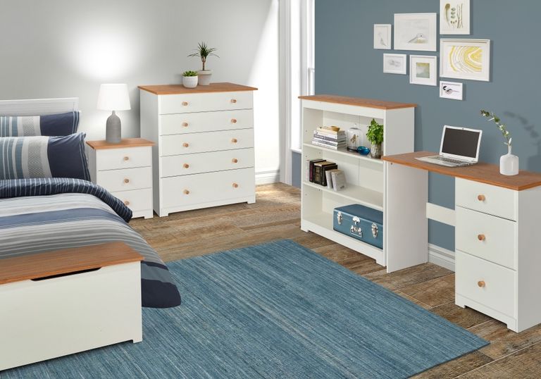 Colorado White 5 Drawer Chest