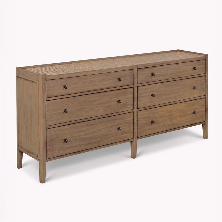 Chesterton Double Chest of Drawers Natural Rattan