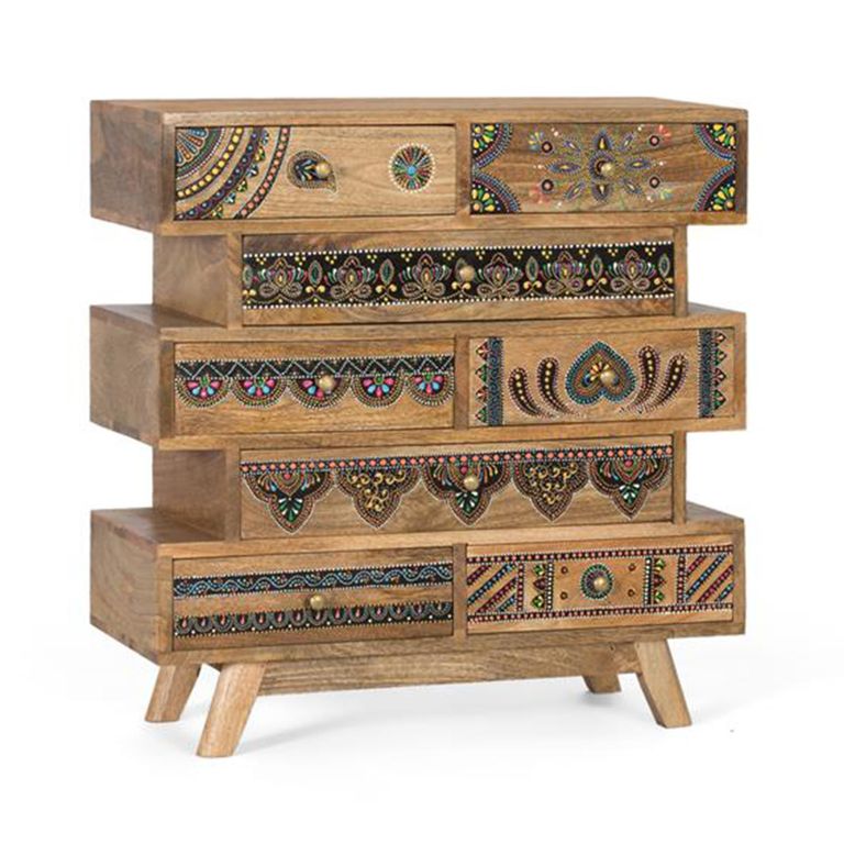 Chieti Chest - Mango Wood - Painted - 8 Drawer