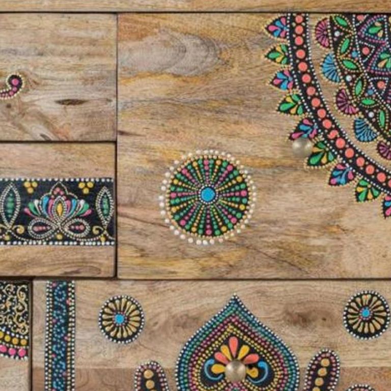 Chieti Chest - Mango Wood - Painted - Multi Drawer