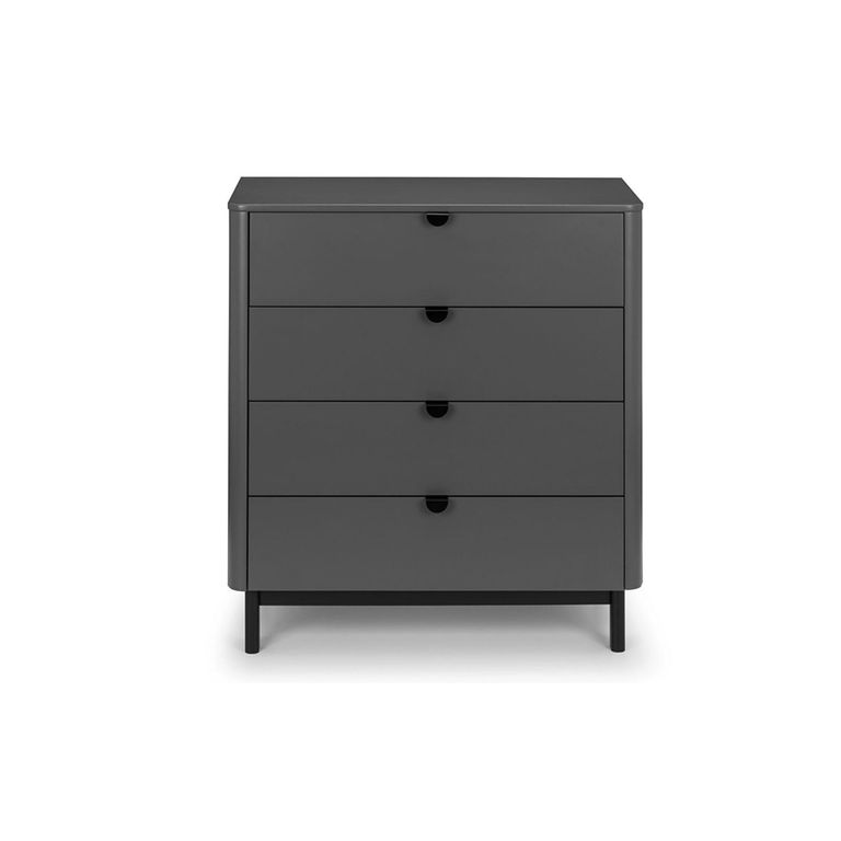 Chloe Chest of Drawers - 4 Drawer - Grey