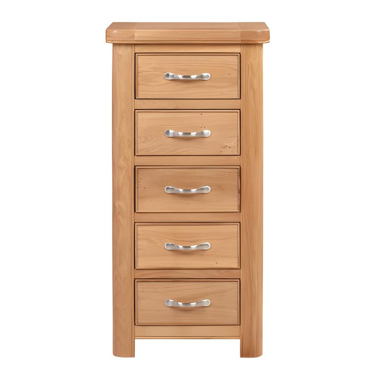 Clarion Chest - 5 Drawer - Tall - Oak