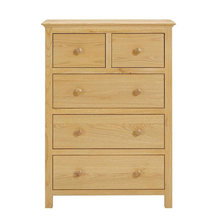 Clearance - Arlington Oak 2+3 Drawer Chest - FSS16373