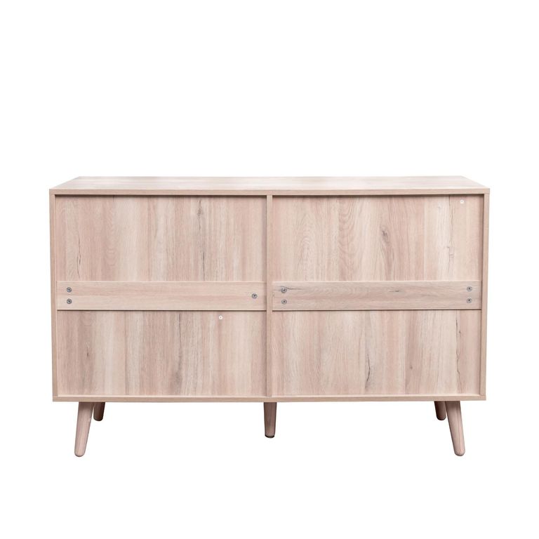 Clearance - Ferrero Natural and Woven Rattan 6 Drawer Wide Chest